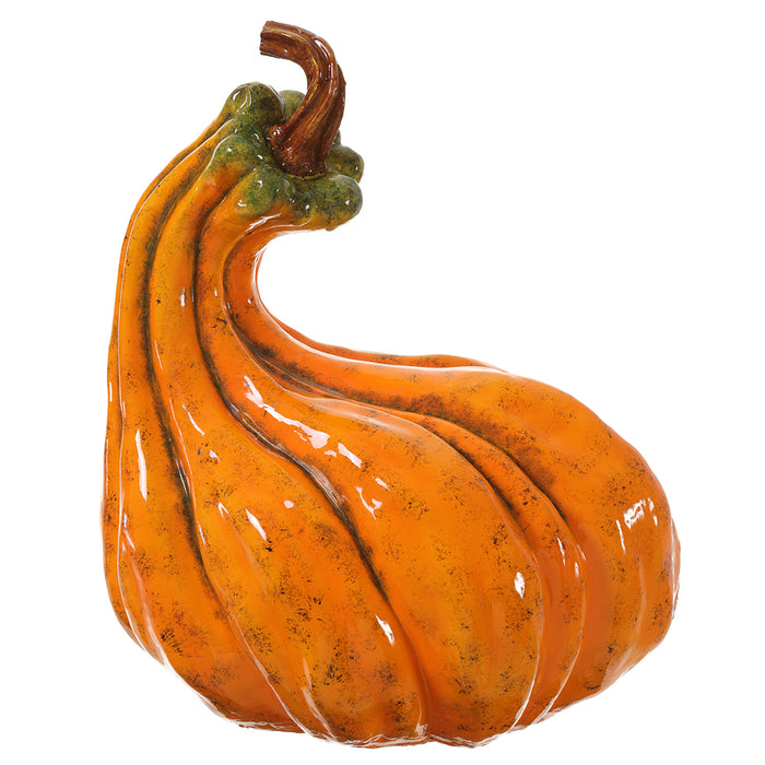 13.8" Artificial Fall Gourd -Orange - VZG901-OR