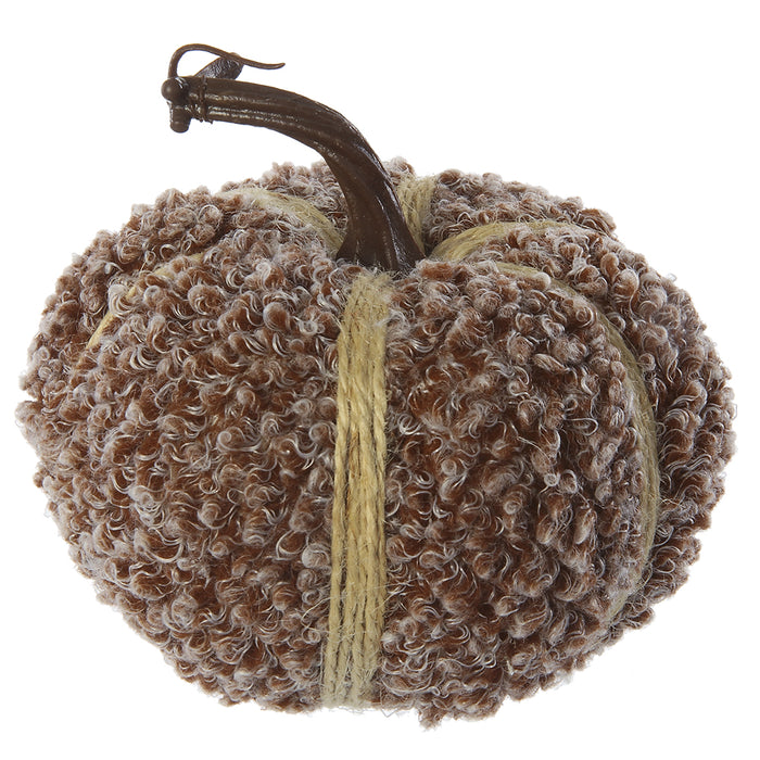 4"Hx5"W Artificial Pumpkin -Brown (Pack of 6) - VZP022-BR