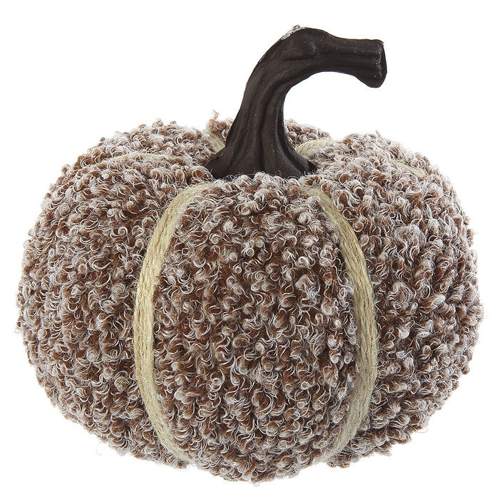 5"Hx6"W Artificial Pumpkin -Brown (Pack of 6) - VZP023-BR