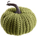 5.5"Hx6.6"W Artificial Knitted Pumpkin -Green (Pack of 2) - VZP054-GR