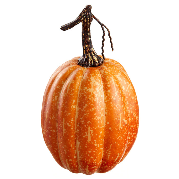 7"Hx4"W Artificial Pumpkin -Orange (pack of 6) - VZP155-OR
