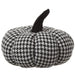 8"Hx10"W Artificial Knitted Pumpkin -Black/White (pack of 6) - VZP182-BK/WH