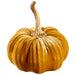 5.5"Hx6.5"W Velvet Artificial Pumpkin -Amber (pack of 4) - VZP197-AM