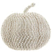 4.5"Hx4.5"W Artificial Beaded Pumpkin -Silver (Pack of 2) - VZP348-SI
