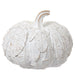 7"Hx9.3"W Artificial Leaf Pumpkin -Whitewashed (Pack of 2) - VZP407-WW