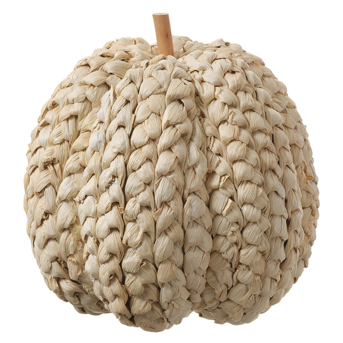 10.23"Hx9"W Corn Husk Pumpkin -Beige (Pack of 4) - VZP429-BE