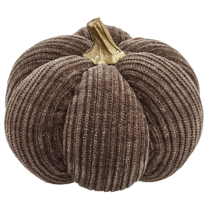 4.25"Hx5"W Artificial Pumpkin -Brown (Pack of 12) - VZP484-BR