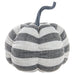 16"Hx13"W Artificial Striped Pumpkin -Gray/White (Pack of 4) - VZP595-GY/WH