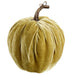 6.5"Hx5.5"W Velvet Artificial Pumpkin -Green (Pack of 6) - VZP601-GR