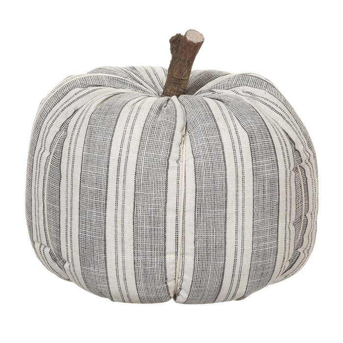13"Hx13"W Artificial Pumpkin -Gray/White (Pack of 2) - VZP613-GY/WH