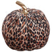 6"Hx5.25"W Leopard Pattern Velvet Artificial Pumpkin -Brown/Beige (Pack of 6) - VZP633-BR/BE
