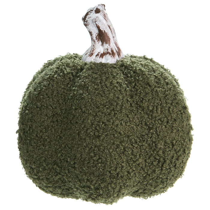 7"Hx6.25"W Artificial Fur Pumpkin -Green (Pack of 4) - VZP713-KH