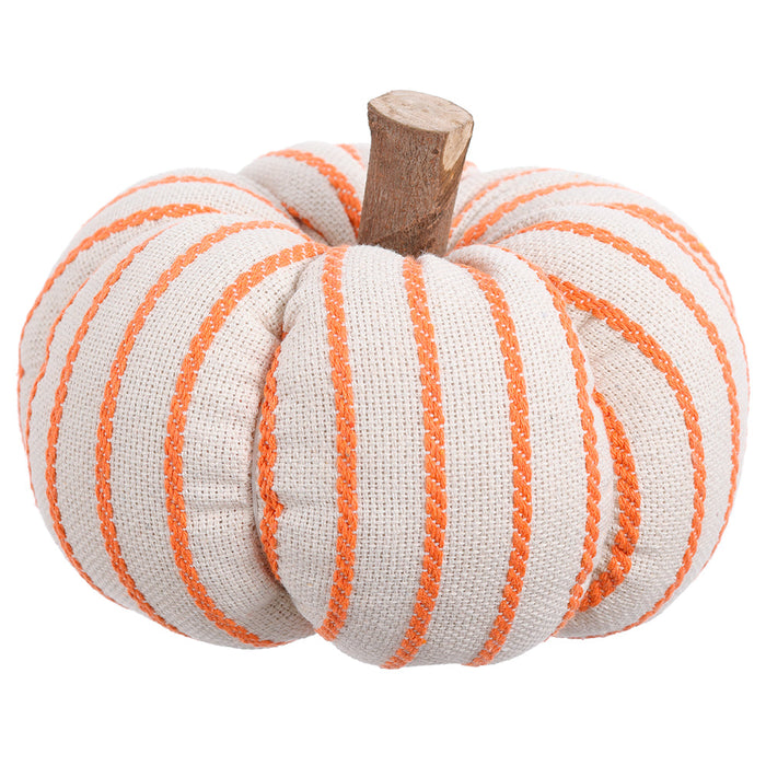 7"Hx6"W Artificial Pumpkin -Cream/Orange (Pack of 24) - VZP720-CR/OR