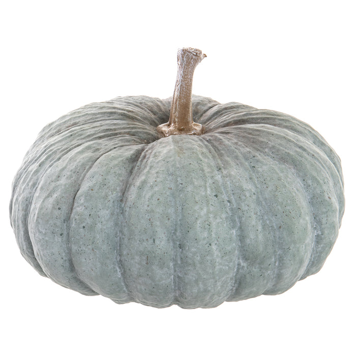 7"Hx10.25"W Artificial Pumpkin -Blue/Whitewashed (Pack of 2) - VZP746-BL/WW