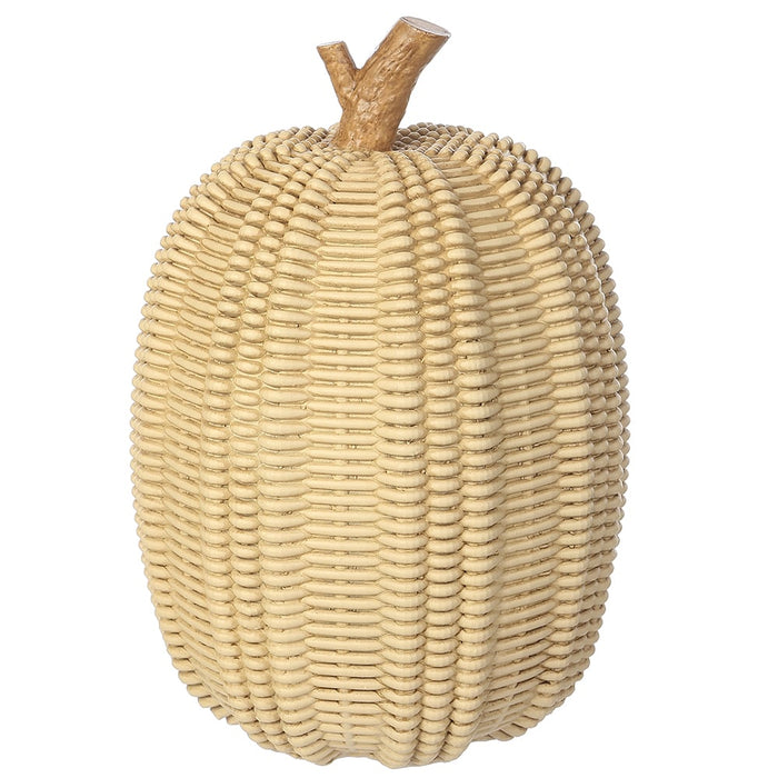 10"Hx7.1"W Artificial Pumpkin -Beige (Pack of 4) - VZP800-BE