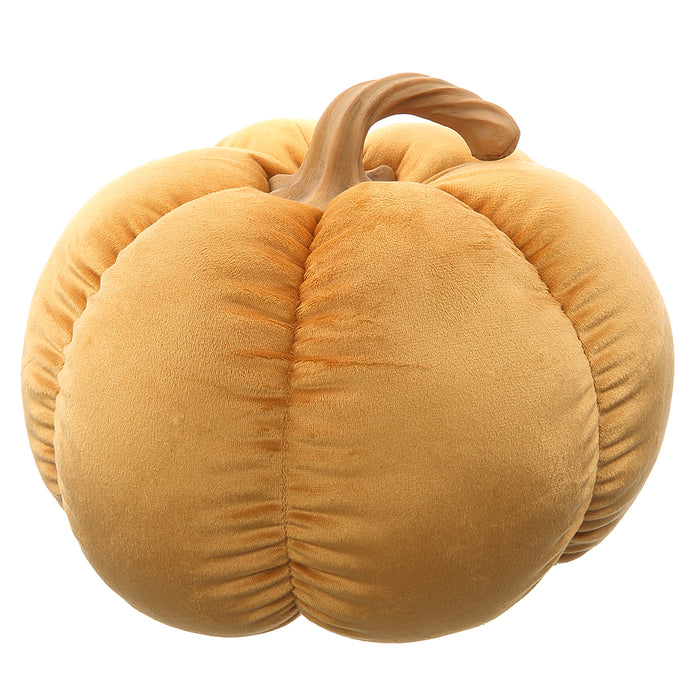 9"Hx11"W Artificial Fabric Pumpkin -Camel/Toffee (Pack of 8) - VZP827-CA/TV