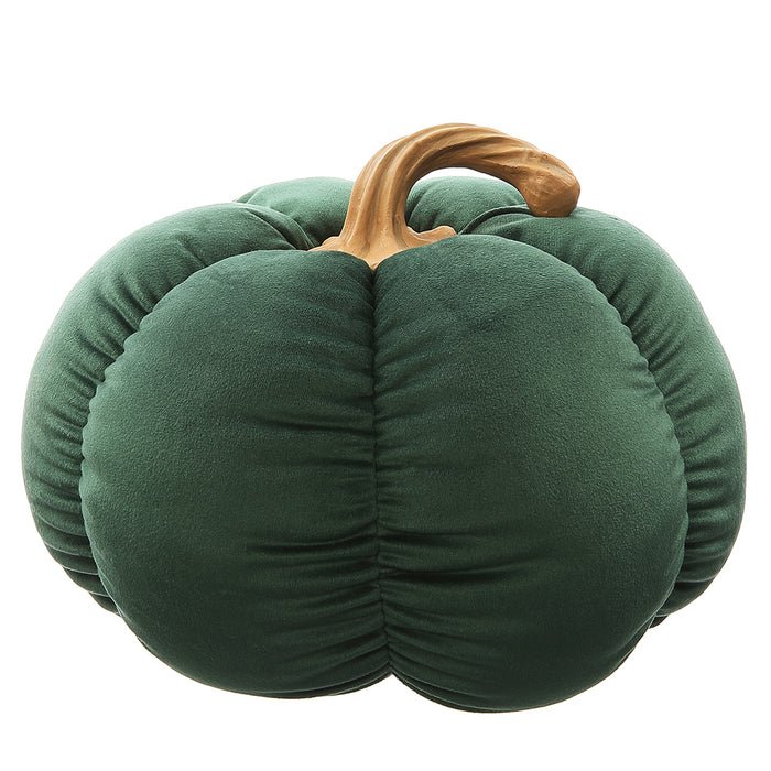 9"Hx11"W Artificial Fabric Pumpkin -Green (Pack of 8) - VZP827-GR