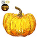 8"Hx10"W Artificial Pumpkin With Battery Operated Light -Orange (Pack of 2) - VZP838-OR