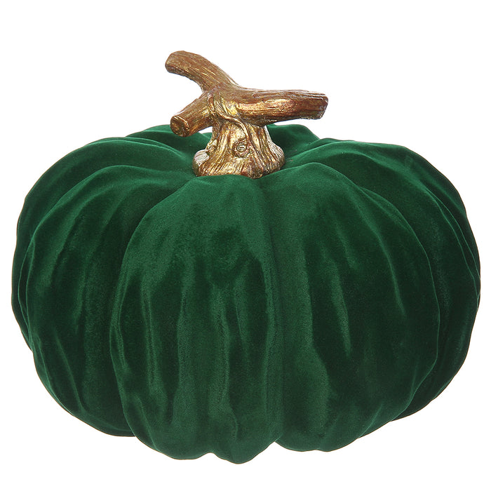 7.5"Hx9.5"W Artificial Pumpkin -Green (Pack of 2) - VZP877-GR