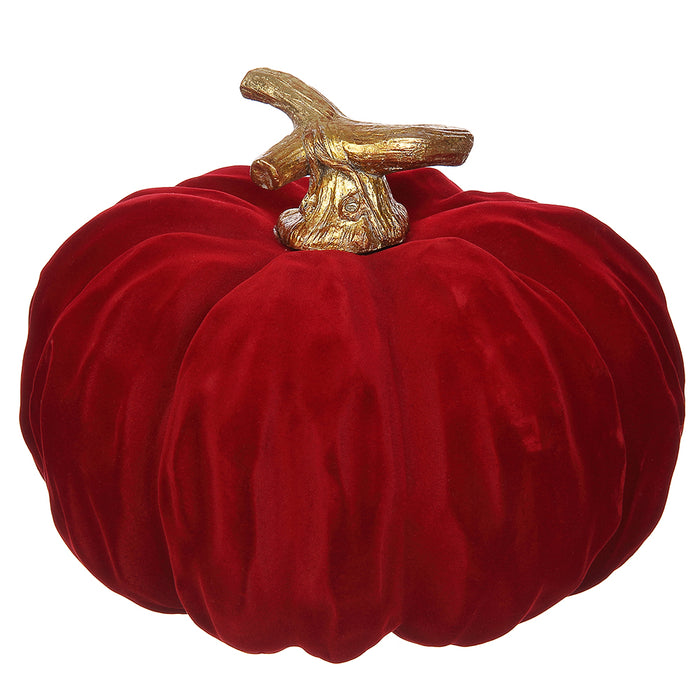 7.5"Hx9.5"W Artificial Pumpkin -Red (Pack of 2) - VZP877-RE