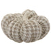 13"Hx18"W Houndstooth Pattern Artificial Pumpkin -Gray/Beige (Pack of 2) - VZP966-GY/BE