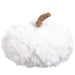 6"Hx9"W Fluffy Artificial Pumpkin -White (Pack of 4) - VZP994-WH