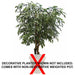 5' CUSTOM MADE UV-Proof Outdoor Artificial Ficus Tree -2,058 Leaves w/Pot -Green - W0157