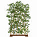5'10"Hx39.5"W Natural Trunk Silk Bamboo Tree Wall Divider w/Wood Base -Green (Pack of 2) - W110010
