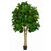 7' Custom-Made Fiddle Leaf Fig Artificial Tree w/Pot -Green - W150080