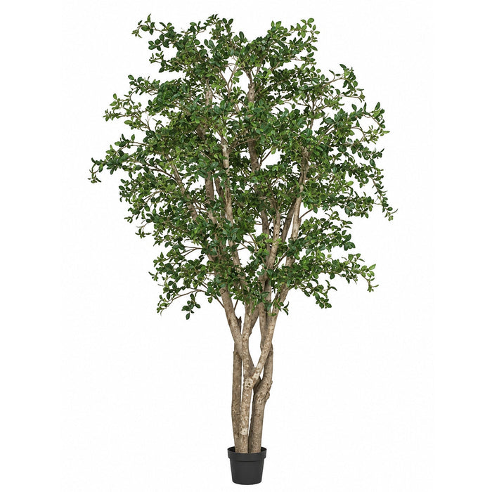 8' Oak Artificial Tree w/Pot -Green - W150090
