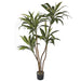 5' Cordyline Silk Plant w/Pot -Green/Cream - W170020