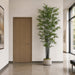 9' Natural Black Trunk Silk Royal Bamboo Tree w/Pot -Green/Black - W170090