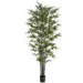 9' Natural Black Trunk Silk Royal Bamboo Tree w/Pot -Green/Black - W170090
