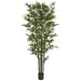 9' Natural Green Trunk Silk Royal Bamboo Tree w/Pot -Green - W170095