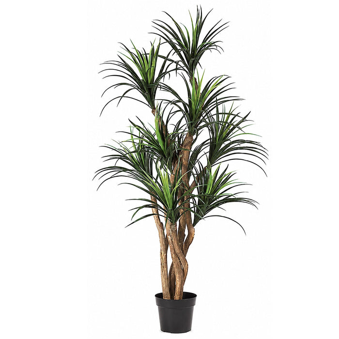 5' Custom-Made Outdoor UV-Proof Artificial Dracaena Tree w/Pot -Green - W1800