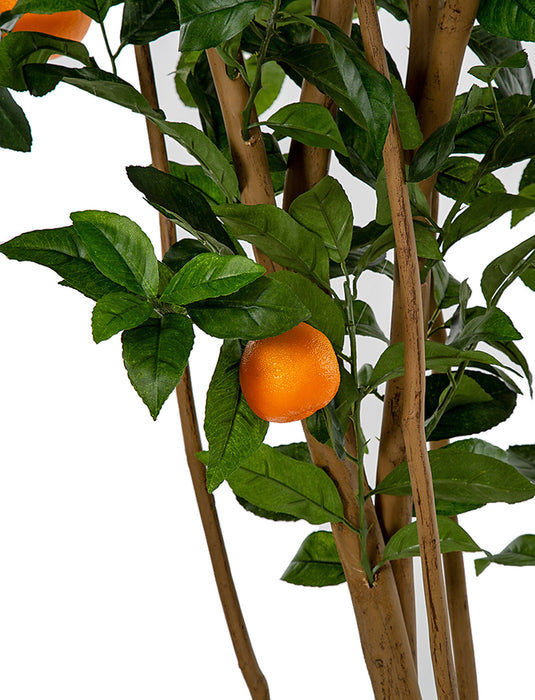 6' Artificial Orange Fruit Tree w/Plastic Pot -Orange/Green - W200050