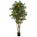 6' Artificial Orange Fruit Tree w/Plastic Pot -Orange/Green - W200050