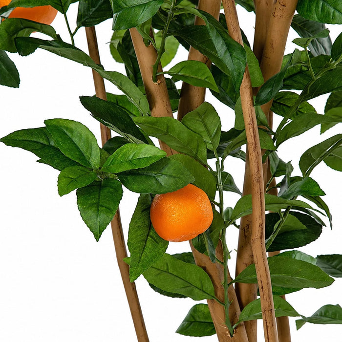 3' Artificial Orange Fruit Tree w/Plastic Pot -Orange/Green - W200060