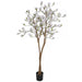 6'7" Magnolia Blossom Flower Silk Tree w/Pot -White/Cream - W200145
