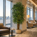 7' Rhapis Artificial Palm Tree w/Pot -Green - W60260