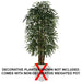 7' Rhapis Artificial Palm Tree w/Pot -Green - W60260