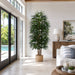 8' Rhapis Artificial Palm Tree w/Pot -Green - W60268
