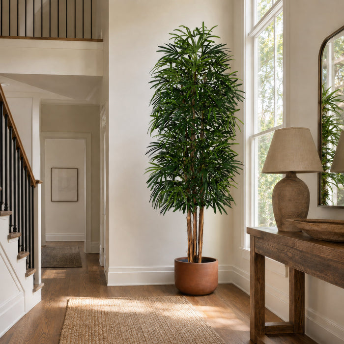 9' IFR Rhapis Artificial Palm Tree w/Pot -Green - WR60269