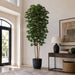 10' Silk Black Olive Tree w/Pot -Green - W60275