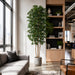 10' Silk Black Olive Tree w/Pot -Green - W60275