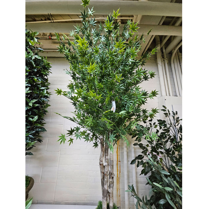 6' Custom-Made Outdoor UV-Proof Artificial Japanese Maple Tree w/Pot -Green - W1000G