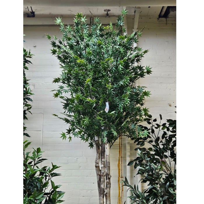 6' Custom-Made Outdoor UV-Proof Artificial Japanese Maple Tree w/Pot -Green - W1000G
