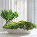 7"Hx20"W Mixed Sedum Succulent Artificial Plant w/Coral Vase -Light/Green - WF0720-GR/TT