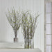 38"Hx24"W Mini Leaves On Twigs Artificial Arrangement w/Glass Vase -Green/Brown - WF0755-GR/BR