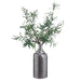 46"Hx33"W Olive Leaf Branch Artificial Arrangement w/Bottle Vase -Green - WF0772-GR